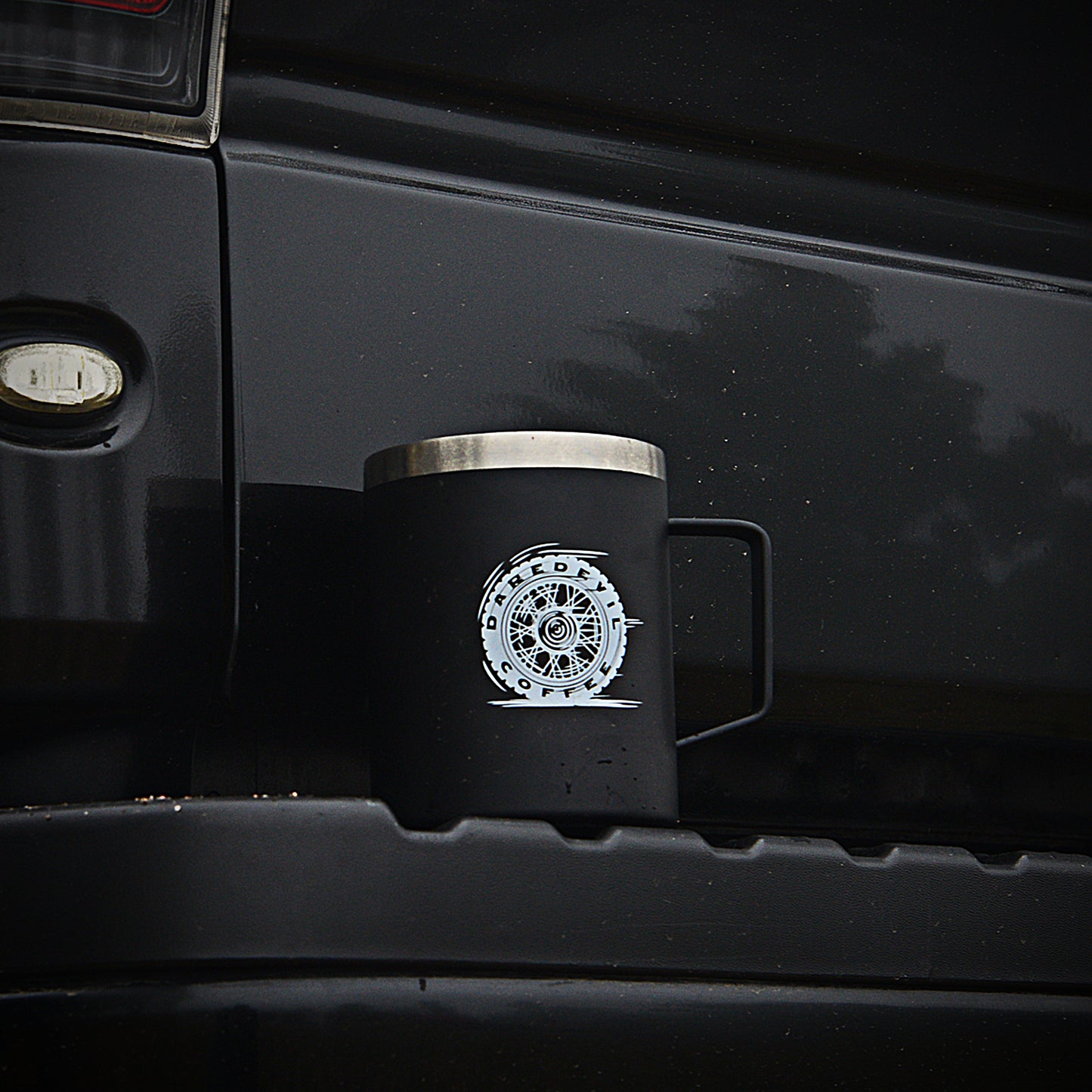 Daredevil Coffee Insulated Camping Mug with Lid