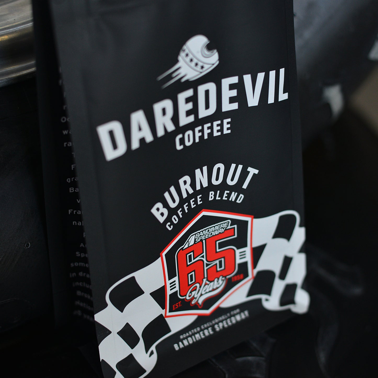 Burnout Coffee Blend Bag 12oz - Bandimere Speedway 65th